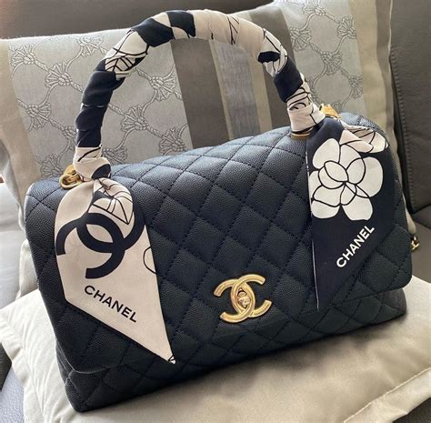 real chanel coco handle bag